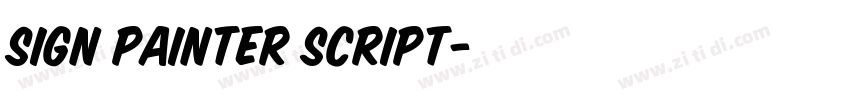 Sign Painter Script字体转换